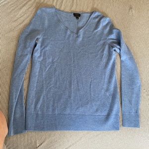 100% CASHMERE Talbots light blue sweater